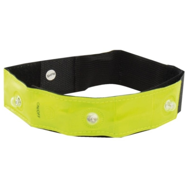 Simson Reflectie Armband met 4 LED's Geel