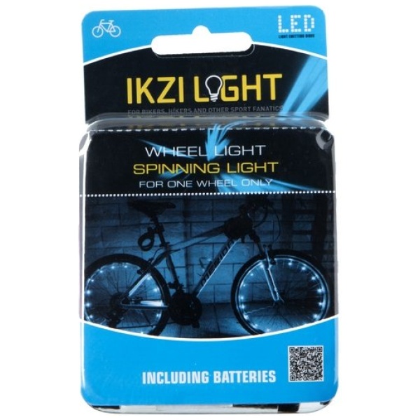Ikzi Light wiellicht Spinning light 20 led batteri Wit