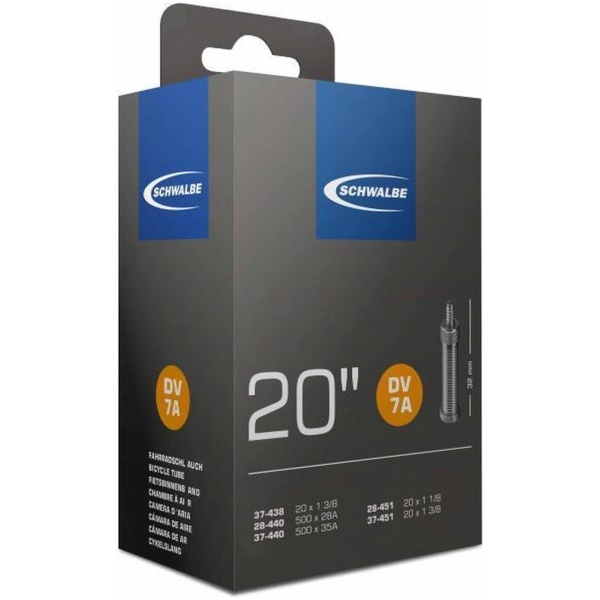 Schwalbe BIB 20X11/8-13/8 SC DV (32) DV7A Zwart - Afbeelding 5