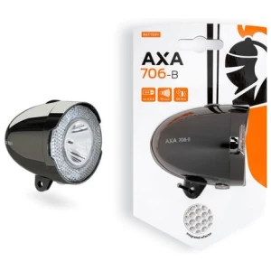 Axa KOPLAMP 706 BATT ZW Dark Chrome