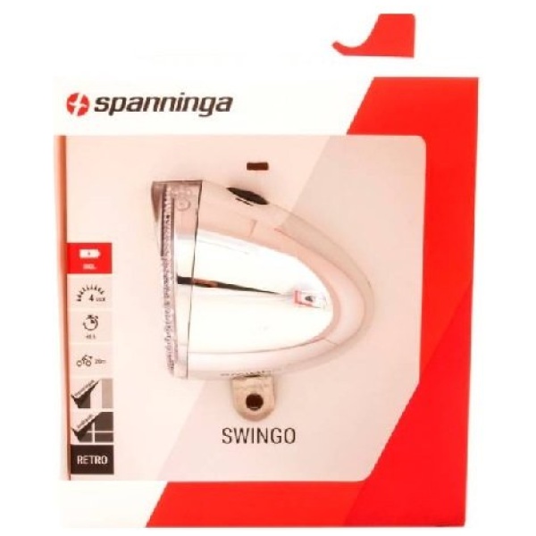 Spanninga KOPLAMP SPAN SWINGO XB LED BATT CHR Chroom