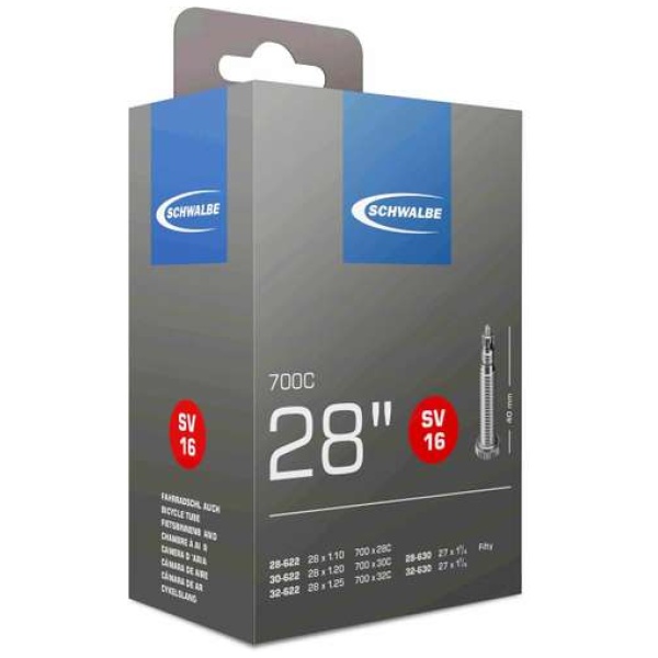 Schwalbe BIB 28X11/8-11/4-120 SC SV (40) SV16 Zwart - Afbeelding 3
