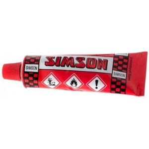 Simson Solutie groot 30ml (op kaart) Rood|Zwart