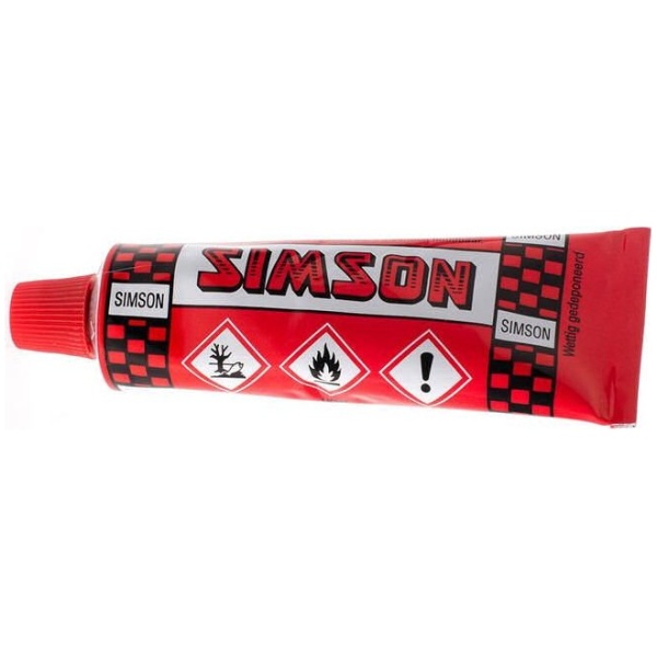 Simson Solutie groot 30ml (op kaart) Rood|Zwart