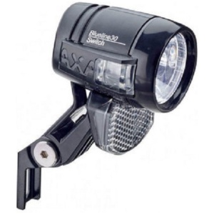 Axa KOPLAMP BLUELINE 30T STEADY LED NDY AUT KB Zwart