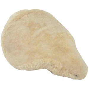 Merkloos ZADELDEK SCHAPENVACHT UNIV Wit/Beige