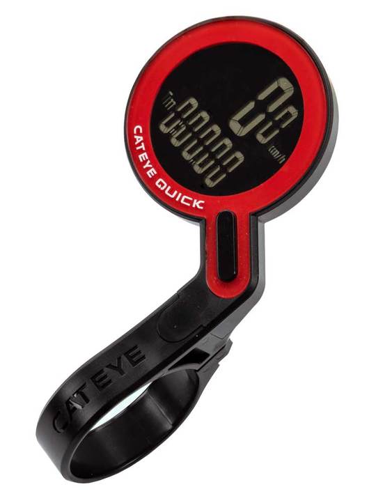 Cateye COMPUTER CAT QUICK RS100W ZW/RO Zwart/Rood