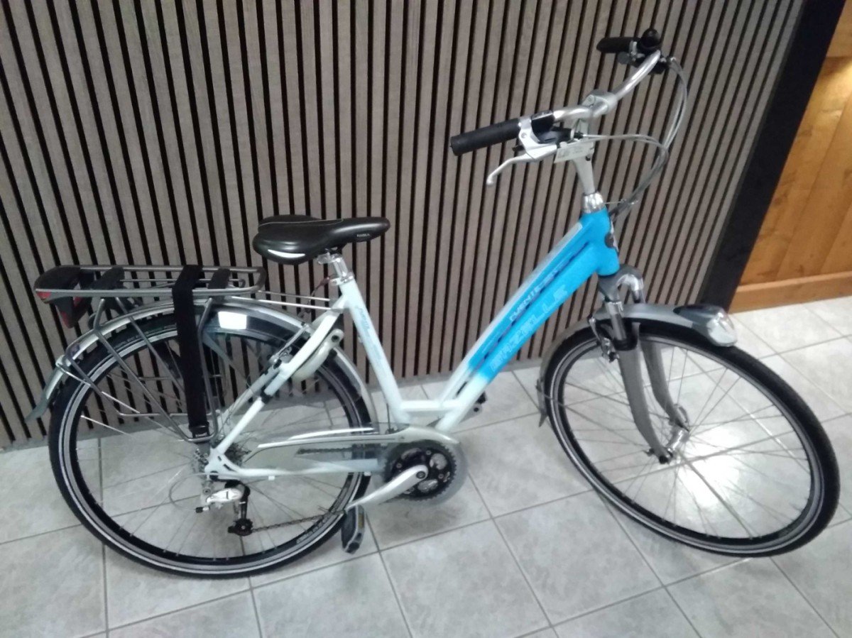 Gazelle Fuente Xtra Wit Blauw Dames