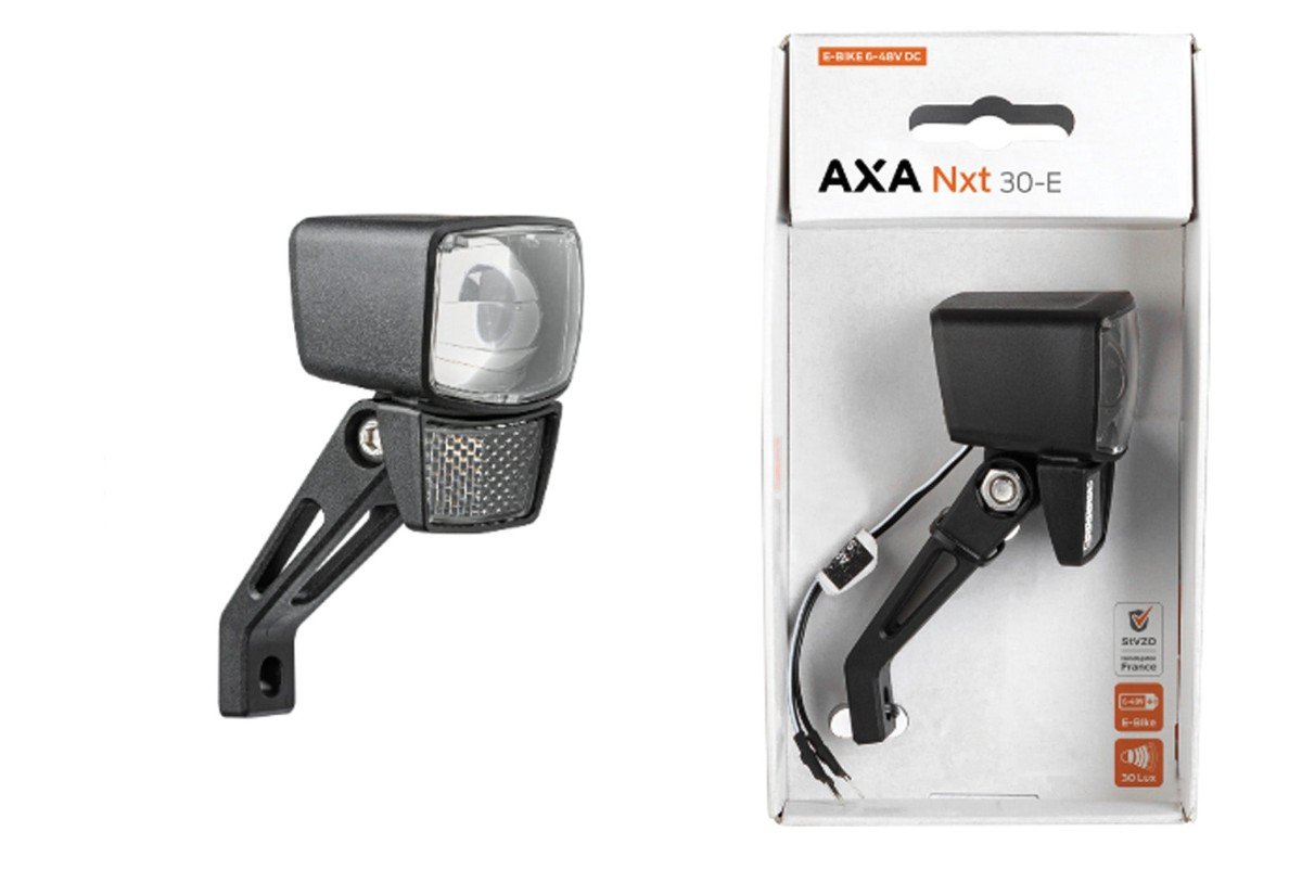 Axa koplamp NXT30 E-bike 6-48v 30 lux Zwart