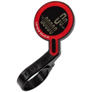 Cateye COMPUTER CAT QUICK RS100W ZW/RO Zwart/Rood