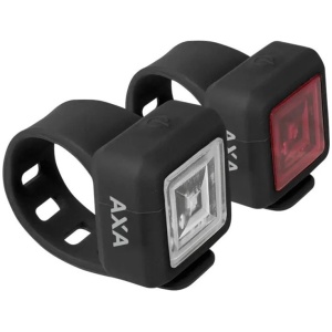 Axa verlichting set Niteline 11 batterij Zwart