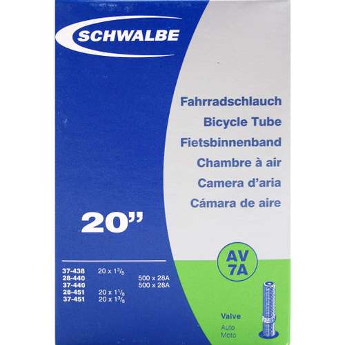 Schwalbe Bib 20x13/8 Av Av7a Zwart