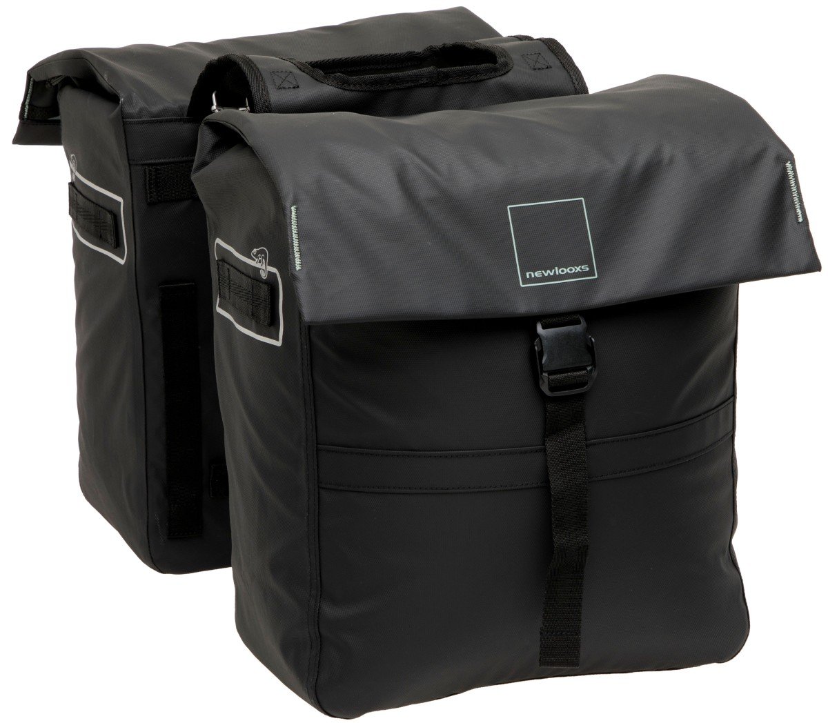 New Looxs fietstas dubbel Leeds 38L Zwart - Afbeelding 3