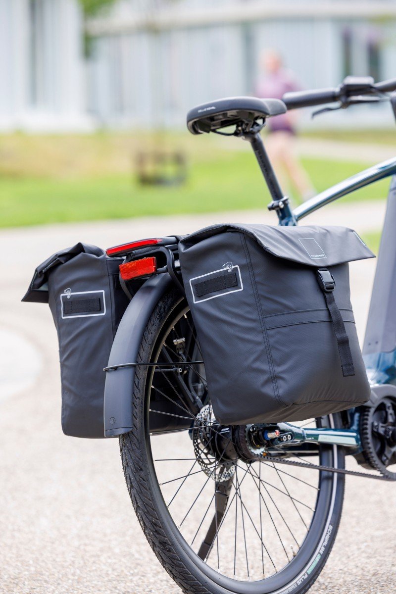 New Looxs fietstas dubbel Leeds 38L Zwart