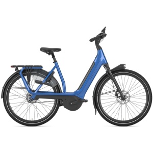 Gazelle Avignon test e-bike Tropical Blue Glans DAMES