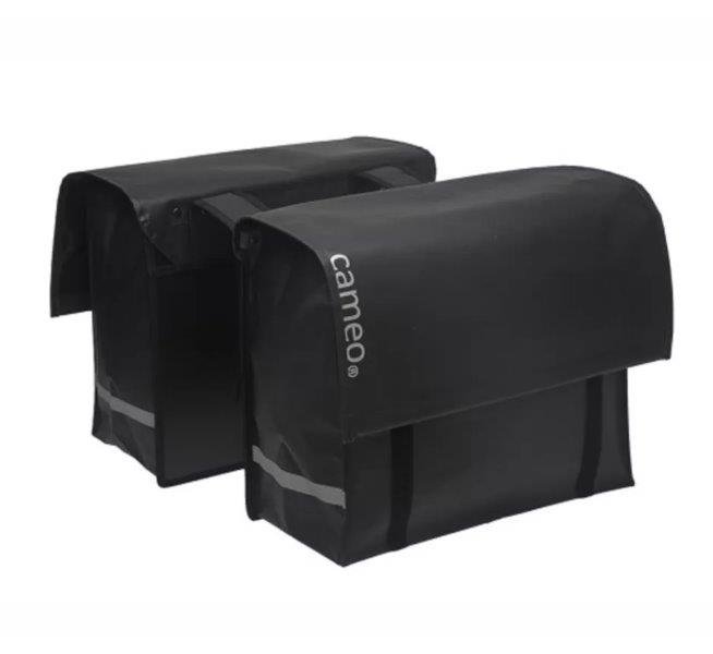 Cameo fietstas dubbel bisonyl dull Black