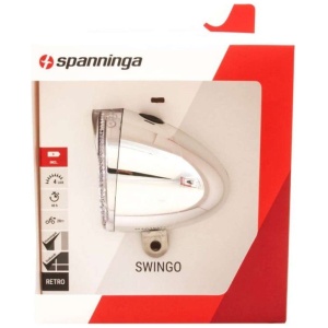 Spanninga KOPLAMP SPAN SWINGO XB LED BATT CHR Zwart