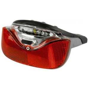 Gazelle GAZ ACHTERLICHT POWER VISION 2 LED BATT GEINT Rood|Zwart