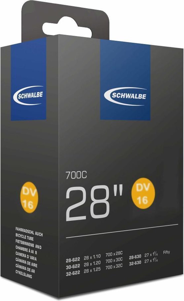 Schwalbe BIB 28X11/8-11/4-120 SC DV (40) DV16 Zwart - Afbeelding 2