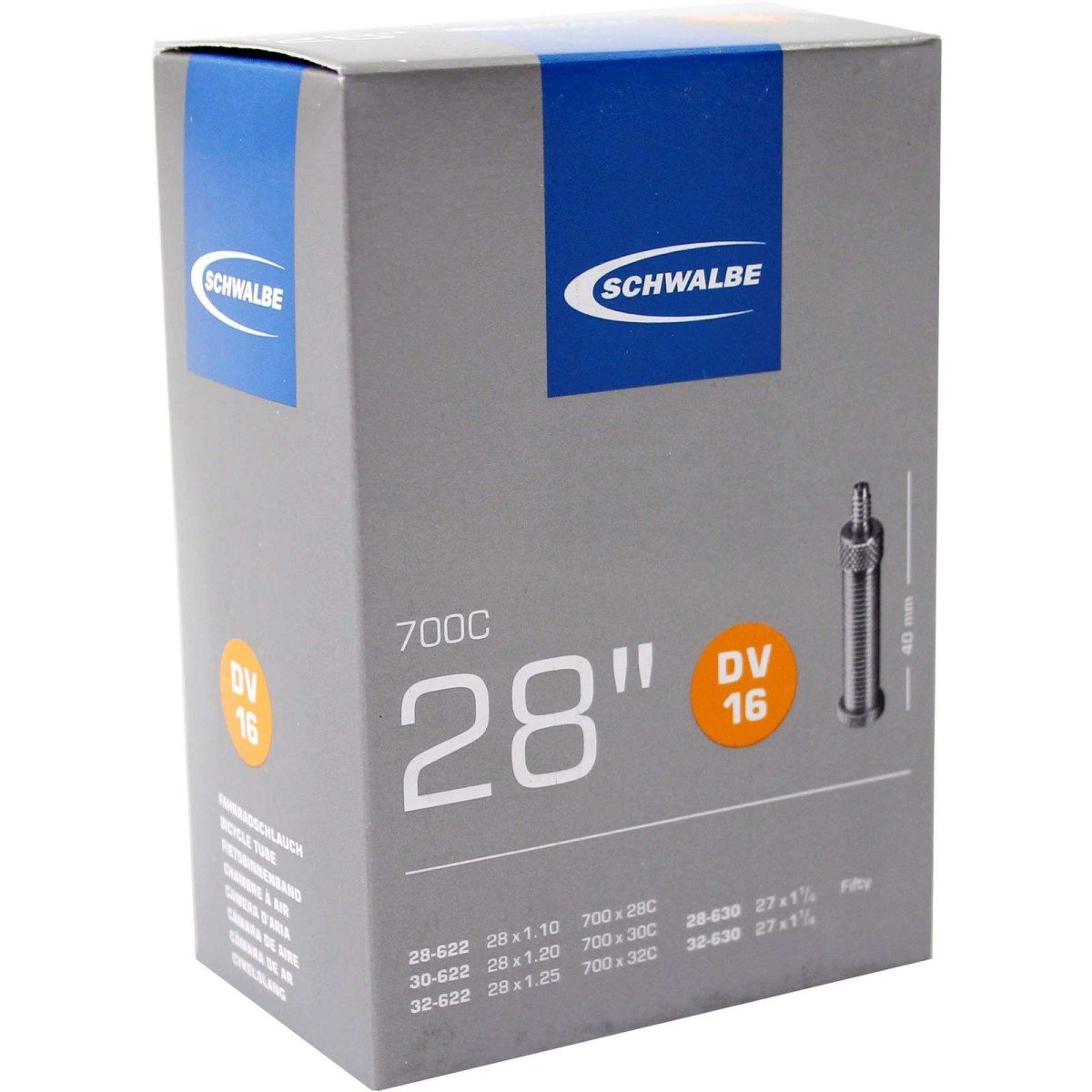 Schwalbe BIB 28X11/8-11/4-120 SC DV (40) DV16 Zwart