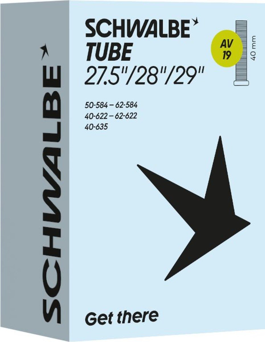 Schwalbe Binnenband AV19 28/29'' + 27.5'' / 40/62-584/635 - BLACK