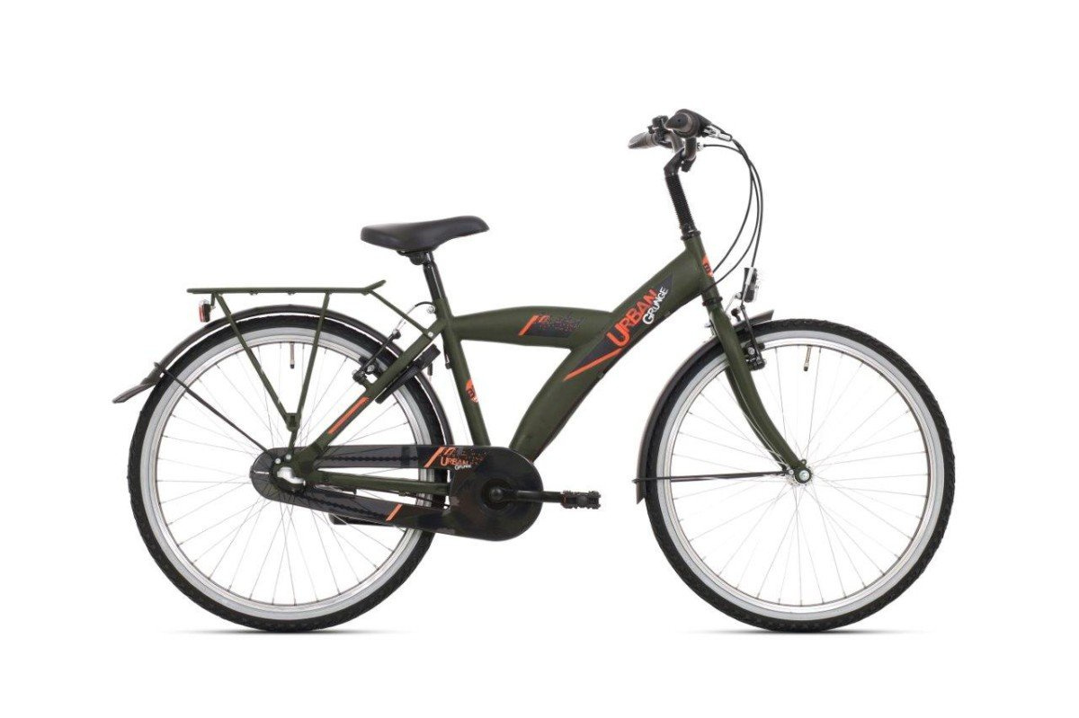 Bike Fun Urban Mat Donkergroen Jongens