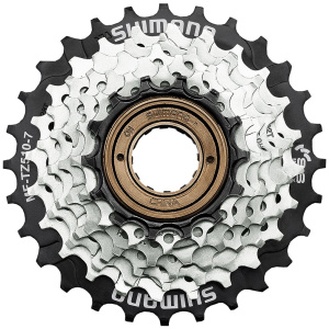 Shimano FREEWHEEL SH TZ510 7V 14-28 ZI/ZW Zilver/Zwart