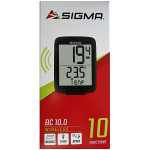 Sigma fietscomputer BC 10.0 WL ATS Zwart