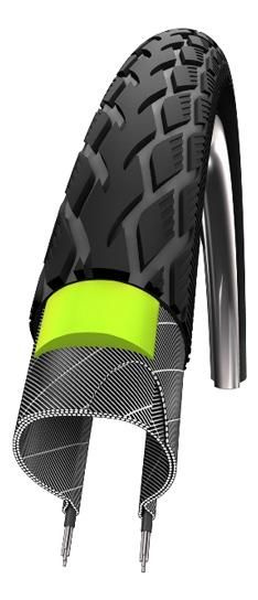 Schwalbe BUB 28X11/4 SC R MARATHON GG ZW Zwart - Afbeelding 2