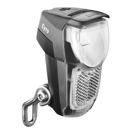 Busch + Müller koplamp Eyro usb 30 / 10 lux Zwart