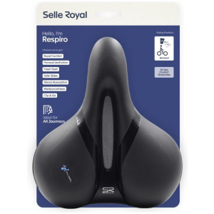Selle Royal ZADEL SR 5132DETB RESPIRO RELAXED UNI ZW Zwart