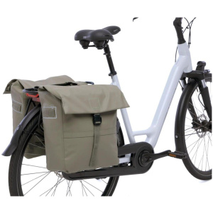 New Looxs fietstas dubbel Leeds taupe 38L Beige