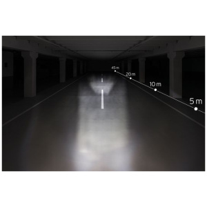 Busch + Müller koplamp Eyro usb 30 / 10 lux Zwart