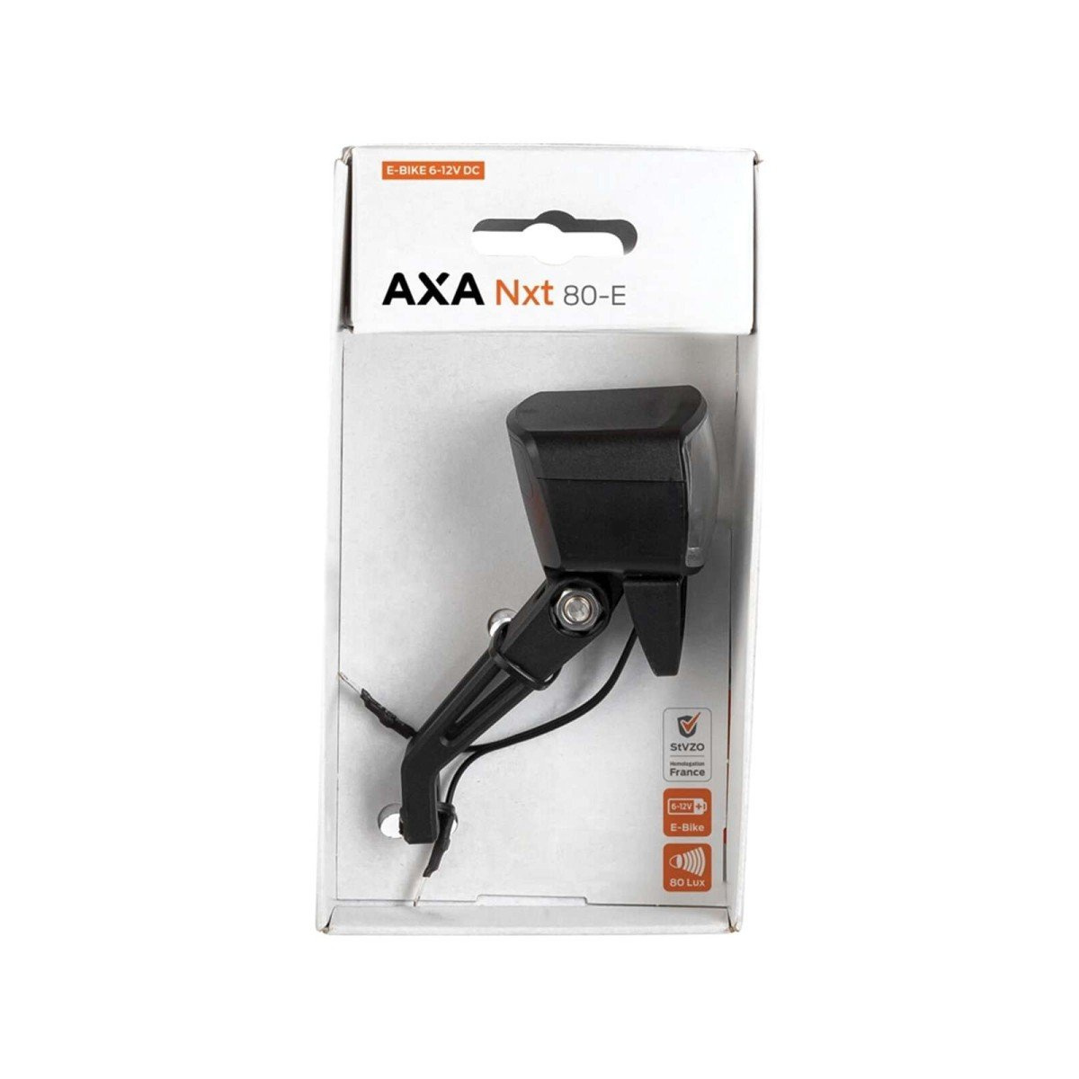 Axa KOPLAMP NXT 80 E-BIKE 6-12V ZW Zwart - Afbeelding 3