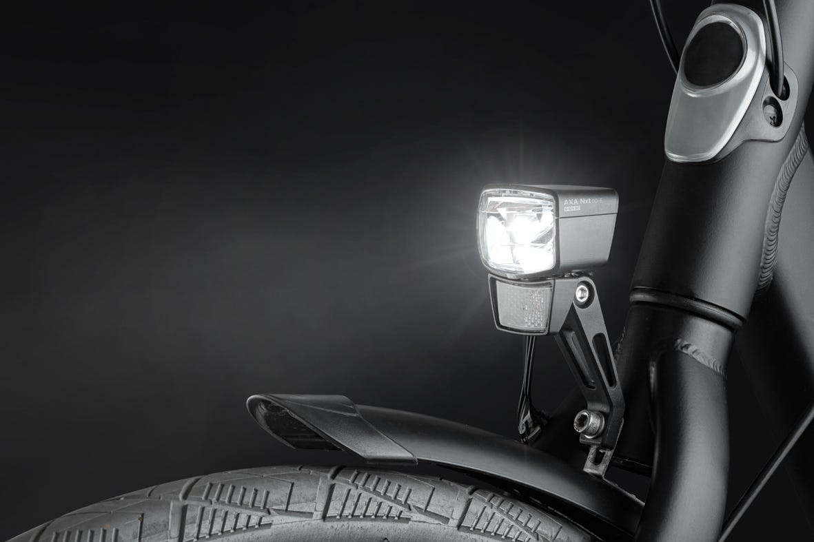 Axa KOPLAMP NXT 80 E-BIKE 6-12V ZW Zwart - Afbeelding 2